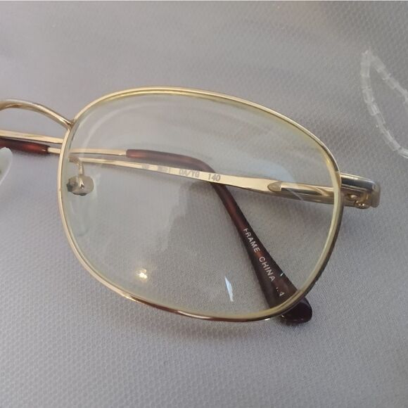 EUC GEOFFREY BEENE 1151 DA/YG 140 Gold & Brown Eyeglasses Frames ONLY - Picture 10 of 11